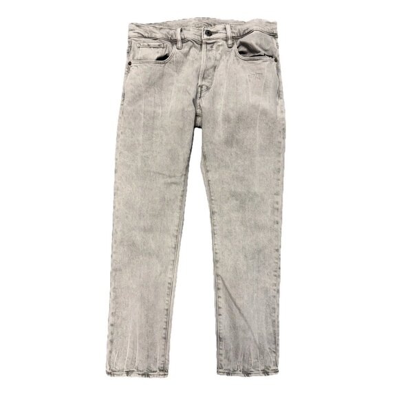 G-Star Original Raw Denim Jeans Mens Gray 3301 Slim 32x30 (32x28.5) Button Fly - Picture 1 of 15